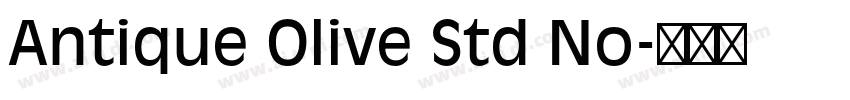 Antique Olive Std No字体转换